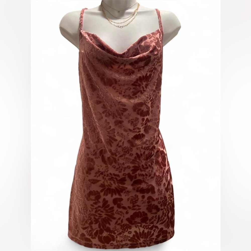 Urban Outfitters Pink Velvet Dress